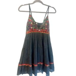 RAGA Revolve BoHo Sundress Colorful detailed Embroidery size S